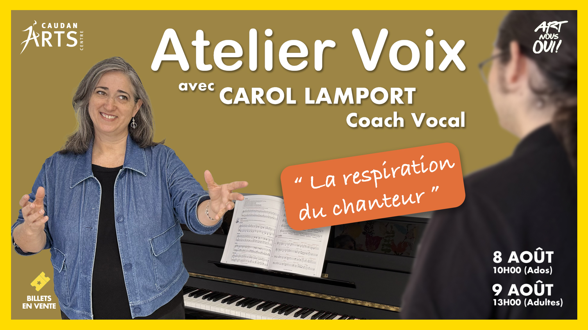 Atelier Voix avec Carol Lamport – Coach Vocal