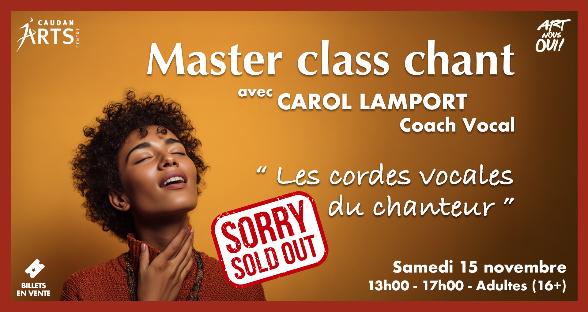 Master Class chant avec Carol Lamport : Les cordes vocales du chanteur