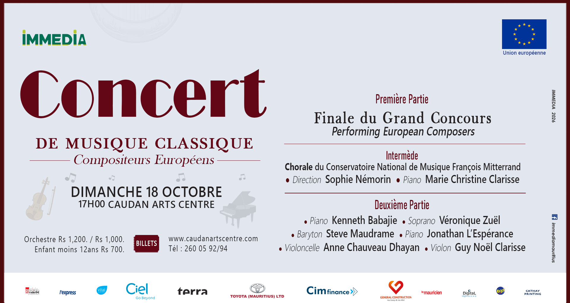 Grand Concert Performing European Composers